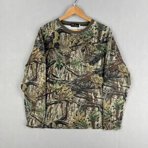 WFS Shirt Mens Large Multicolor Camo Long Sleeve Pocket Hunting Element Gear